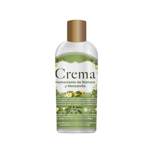 Crema Humectante de Romero y Manzanilla